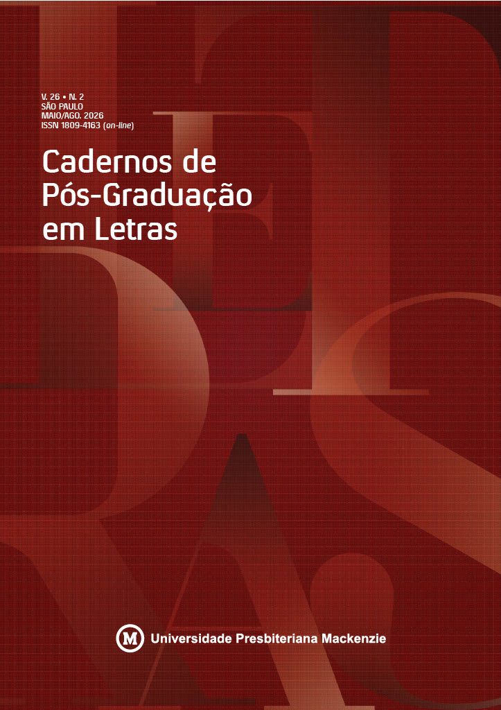 					Visualizar v. 26 n. 2 (2026): Cadernos de Pós-Graduação em Letras
				